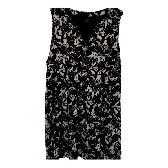 Lands' End Dresses & Skirts - Lands’ End black & white floral shift dress. Size XL.